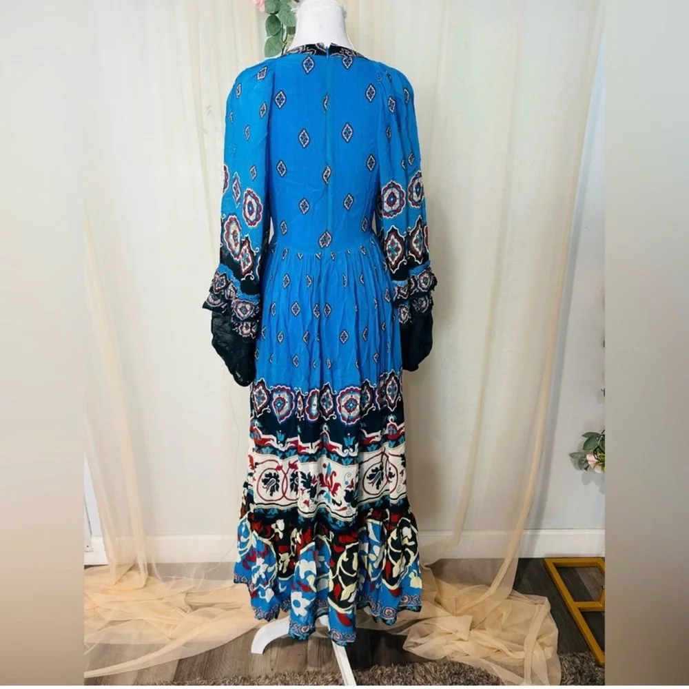 FARM Rio Blue Printed Maxi Dress - Picture 5 of 5